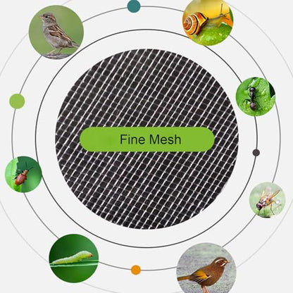 30 Pcs 3.9''×5.9'' Drawstring Fruit Netting Bags, Reusable Garden Netting Bags, Fruit Cover Mesh Bag for Fruit Trees Vegetable Floral - size: 3.9''×5.9''