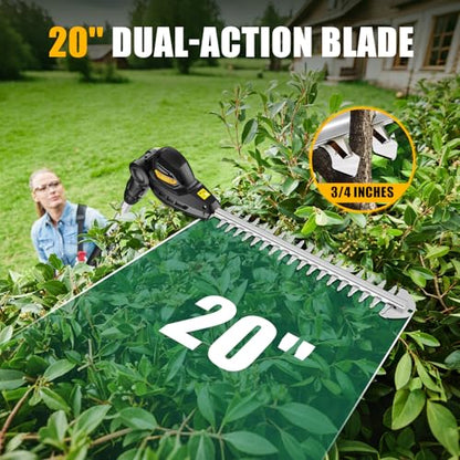 Pole Hedge Trimmer Cordless Compatible with DEWALT 20V Battery, Tool Only