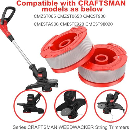 String Trimmer Line for Craftsman Weed Eater CMZST065 Grass Trimmer Kits - color: 8pcs