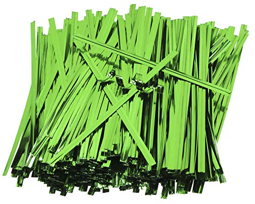 Mini Skater 4 Inch Bread Candy Bag Ties 800pcs 4 Inch(Green) - color: Green