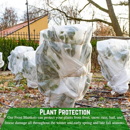 Farm Plastic Supply Frost Protection Blanket - Plant Covers Freeze Protection, Winter Plant Cover, Frost Blanket, Frost Cloth, Frost Blankets for Plants, Plant Frost Protector (5' x 45') - size: 5' x 45'