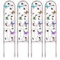 aboxoo 4-Pack Butterfly Metal Garden Trellis for Climbing Plants - color: Butterfly, size: 4pcs