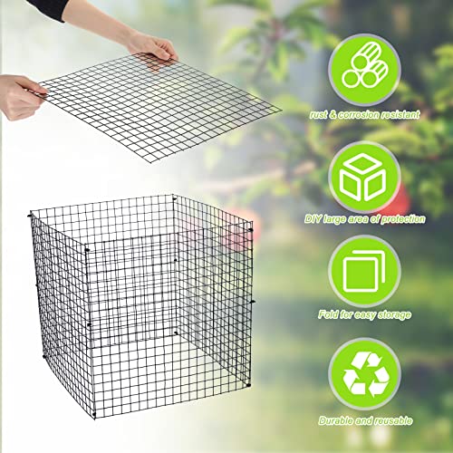 Zubebe 5 Pack Wire Plant Protectors Square Cage