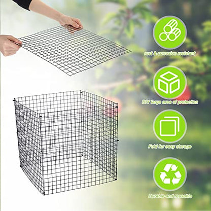 Zubebe 5 Pack Wire Plant Protectors Square Cage
