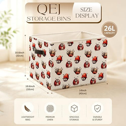 Funny Ladybug Storage Basket Bin - color: Zoon Lady cute