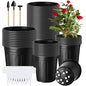 FoldTier 300 Pcs 2 Gallon/1 Gallon Plant Nursery Pots Plastic Flexible Bulk