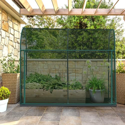 Ohuhu Crop Cages for Garden Plant: 6x3x5 Ft Tent Cage, Plant Netting Cover with Zipper, Garden Bed Cover, Plant Cover from Animal Wind-Resistant Garden Cage for Fruit Vegetable Flower - size: 6' x 3' x 5'