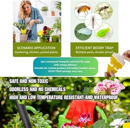 Indoor Flying Insect Trap, Plug-in Bug Light, 2 Devices + 13 Refills - style: 2 Device + 13 REFILLS