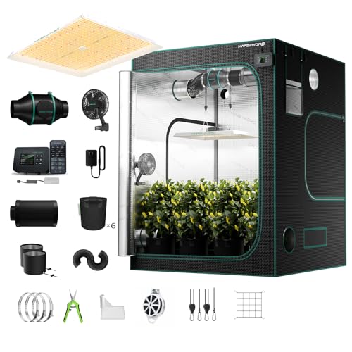 MARS HYDRO Smart Grow Tent Kit 4x4, TS3000 WiFi Control Grow Kit System - size: 48" × 48" × 80" TS-3000 with iControl
