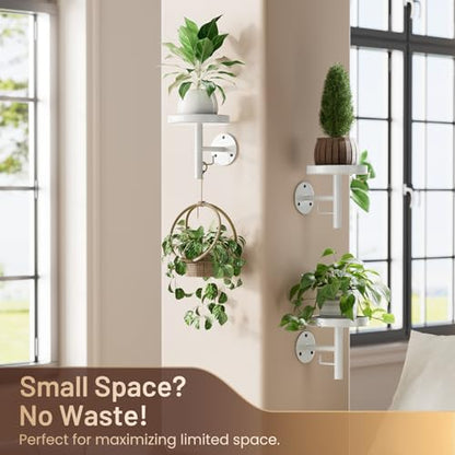YUOROS 3 Pack Wall Planters for Indoor Plants (White) - color: White