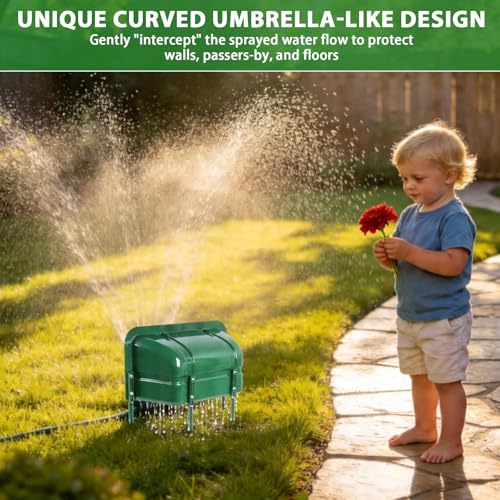 Sprinkler Guards Shields,Control Splash-Proof Cover,Sprinkler Splash Guard, Suitable for Outdoor lawns, Gardens, backyards and Green Belts Farm Irrigation.Set of 2