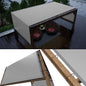 ColourTree 4' x 12' Waterproof Grey Pergola Shade Cover with Weighted Rod Custom Size - color: Waterproof Grey, size: 4' W X 12' L Custom Size