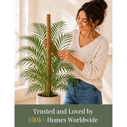 2 Pack 48" Moss Pole for Plants – Moss Pole Monstera Plant Support - size: 2-Pack (48'')