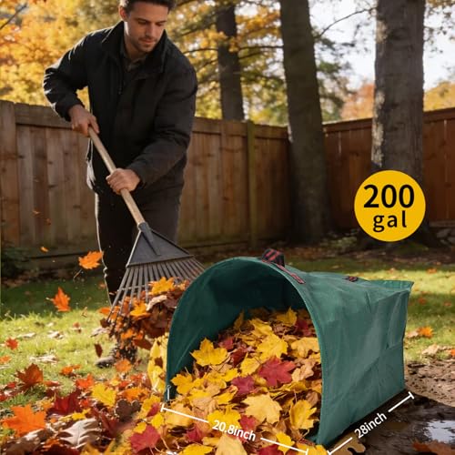 52 Gallon Reusable Yard Waste Bags, 3 Pack, Dustpan Style Leaf Bags - size: 52 Gallon