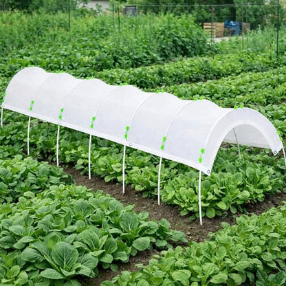 120'' x 39'' White Garden Shading Kit, 60% Sunblock Plant Shade Cloth - color: 120 x 39.4 Inch