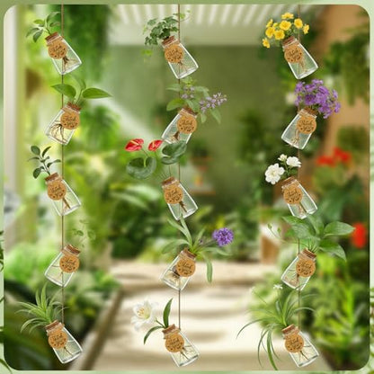 48PCS Plant Propagation Stations 3.35'' Plastic Propagation Jars Clear Vase - size: 48 Pack