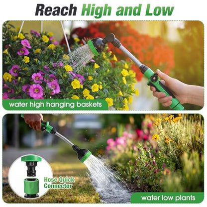 Meanplan 2 Pack Watering Wand, 20 Inch Garden Hose Wand, 8 Spray Patterns