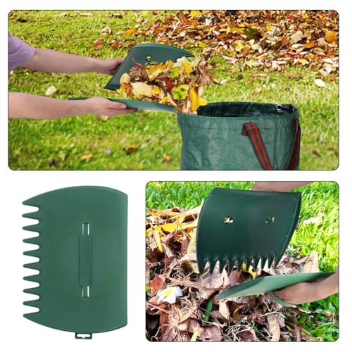 2pcs Leaf Scoops Hand Rakes, Leaves Grabber, Lightweight Leaf Picker Upper