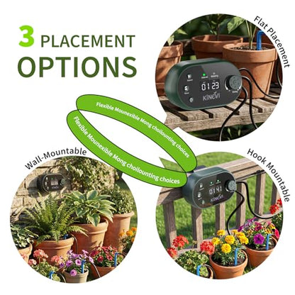 Solar Drip Irrigation System, Auto Plant Waterer for 30 Pots - color: 308
