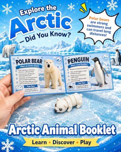 50Pcs Mini 3D Printed Animals with Fun Animal Guide Book - color: Mehrfarbige 3d Animals