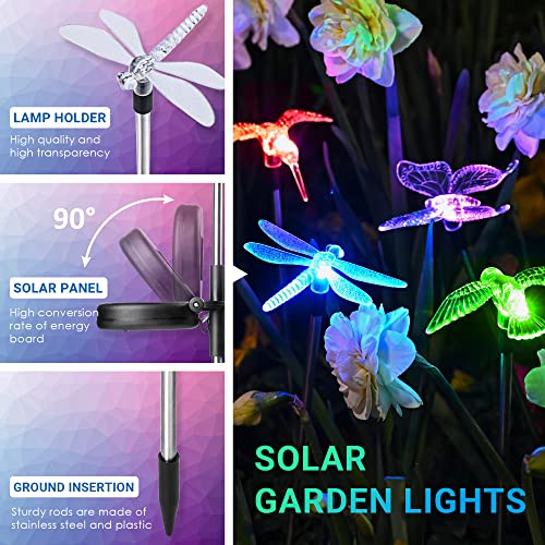 SOLPEX Solar Garden Lights Decor Butterfly Path Lights Outdoor Decorations