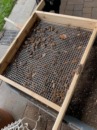 Wood Soil Metal Dirt Purpose Garden Rock Compost Sifter for Gardening ﻿ (2 Pcs Sifter/Extension Boards) - color: 2 Pcs
