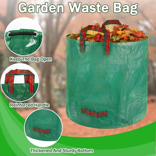 RAINFLOW 42 Gallon Reusable Yard Waste Bags for Lawn & Garden 1PC
