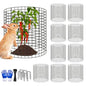 10 Pcs 11.8"x 11.8"/11.8"x 19.6" Available Chicken Wire Cloches for Plants, Plant Protector from Animal, Garden Covers Netting Iron Wire Mesh to Protect Plants Vegetables from Rabbit Squirrel Chicken - size: 11.8"D x 11.8"H
