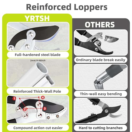 YRTSH Loppers for Tree Trimming Heavy Duty, Extendable 28-41" Branch Cutter - style: Loppes Sharp Blade