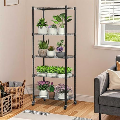 Small Greenhouse for Indoors, 5 Tier 23.1" L×13.2" W×61.2" H