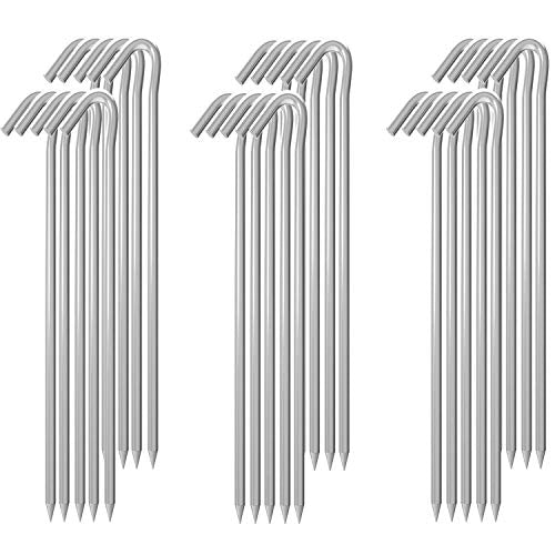 MySit Tent Stake 9 Inch 30 Pack Heavy Duty Anti-Rust Ground Stakes