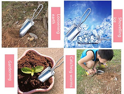 Toasis Garden Trowel Mini Outdoor Foldable Hand Shovel (Black-2pcs) - color: Black-2pcs