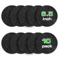 Plexon 10 Packs Charcoal Filters for Compost Bucket Countertop Bin 1.5 Gallon - Kitchen Natural Home Compost Bin Filter - Replacement Refill, Round 6.5 inch