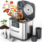 Growell Electric Composter for Kitchen, 4L Odorless Countertop Compost Bin - color: Silver