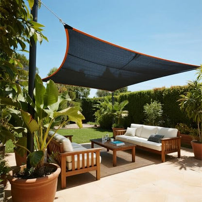 winemana 10x20ft Shade Cloth 90% UV Mesh Tarp Dog Kennel Cover Sun Shade - size: 90%-10 FT x 20 FT