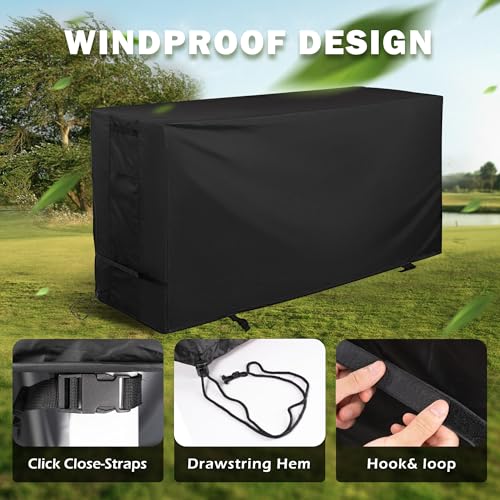 Outdoor Raised Garden Bed Cover for Best Choice Products 72x24x30in Raised Garden Bed, Outdoor Planter Box Stand Cover for Mobile Elevated Wood Planter/Planting Bed - size: 72.5"L x 23.5"D x 29"H