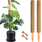 Soupiar 2 Pack 22 Inch Stackable Moss Pole - Thick & Sturdy Natural Coir Totem Plant Support & Garden Stakes for Monstera & Pothos, Indoor Climbing Vining Houseplants, 38" H Max - color: 2 × 22 Inch