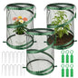 3Pcs Pop Up Plant Covers from Animals-20"x14" Foldable Mesh Plant Protector