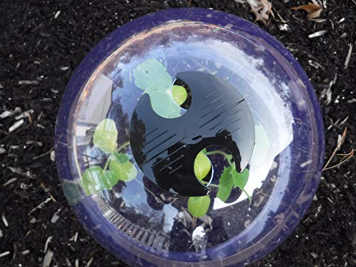 12-Pack! GrowAway™ Medium Reusable Plastic Mini Greenhouse, Garden Cloche Dome, Plant Covers Frost Guard Freeze Protection for Plants Outdoors, Garden Tools, Garden Accessories - 10.24"Diam. x 7.48"H