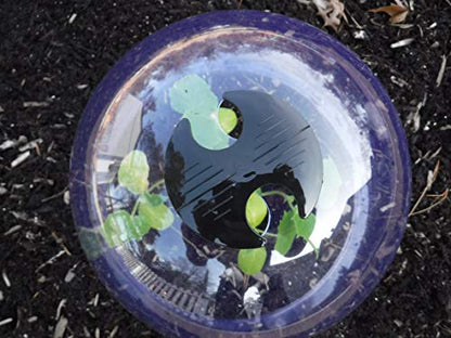 12-Pack! GrowAway™ Medium Reusable Plastic Mini Greenhouse, Garden Cloche Dome, Plant Covers Frost Guard Freeze Protection for Plants Outdoors, Garden Tools, Garden Accessories - 10.24"Diam. x 7.48"H