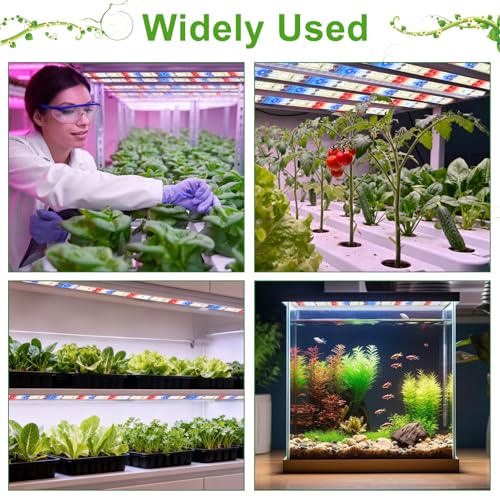 10Ft LED Grow Strip Lights Full Spectrum 120 LED with Timer for Indoor