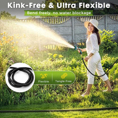 Garden Hose 25FT, Lightweight Flexible Water Hose