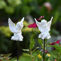 OwMell Set of 2 Decorative Angel Garden Stakes, Angel Memorial Garden Decor - style: Cherubs