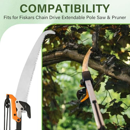 15" Pole Pruner Saw Blade for Fiskars Extendable Tree Pruning & Trimming
