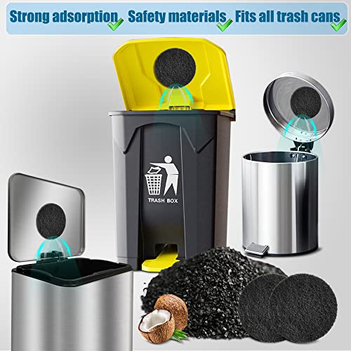 12 Pack Universal Stick-on Trash Can Odor Absorbing Filters Refills - style: Round