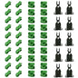Orgrimmar 50PCS Connector Clip Set for 11mm Plant Trellis Gardening Stakes