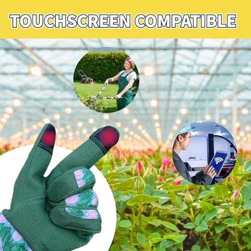 Thornproof Rose&Cactus Gardening Gloves,Gauntlet Garden Glove,Gifts - color: Green, size: Medium
