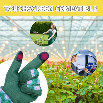 Thornproof Rose&Cactus Gardening Gloves,Gauntlet Garden Glove,Gifts - color: Green, size: Medium
