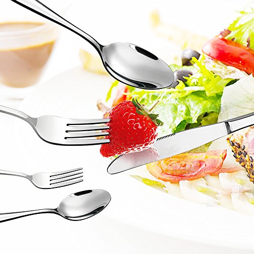 Eslite Stainless Steel Dinner/Salad Forks Set,12-Piece,8 Inches (Pack of 3) - size: 8 inches (Pack of 3)