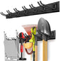 PIYILO Garage Wall Organizer, 48 inches Adjustable Garden Tool Organizer - size: 48 inch 6-Hook